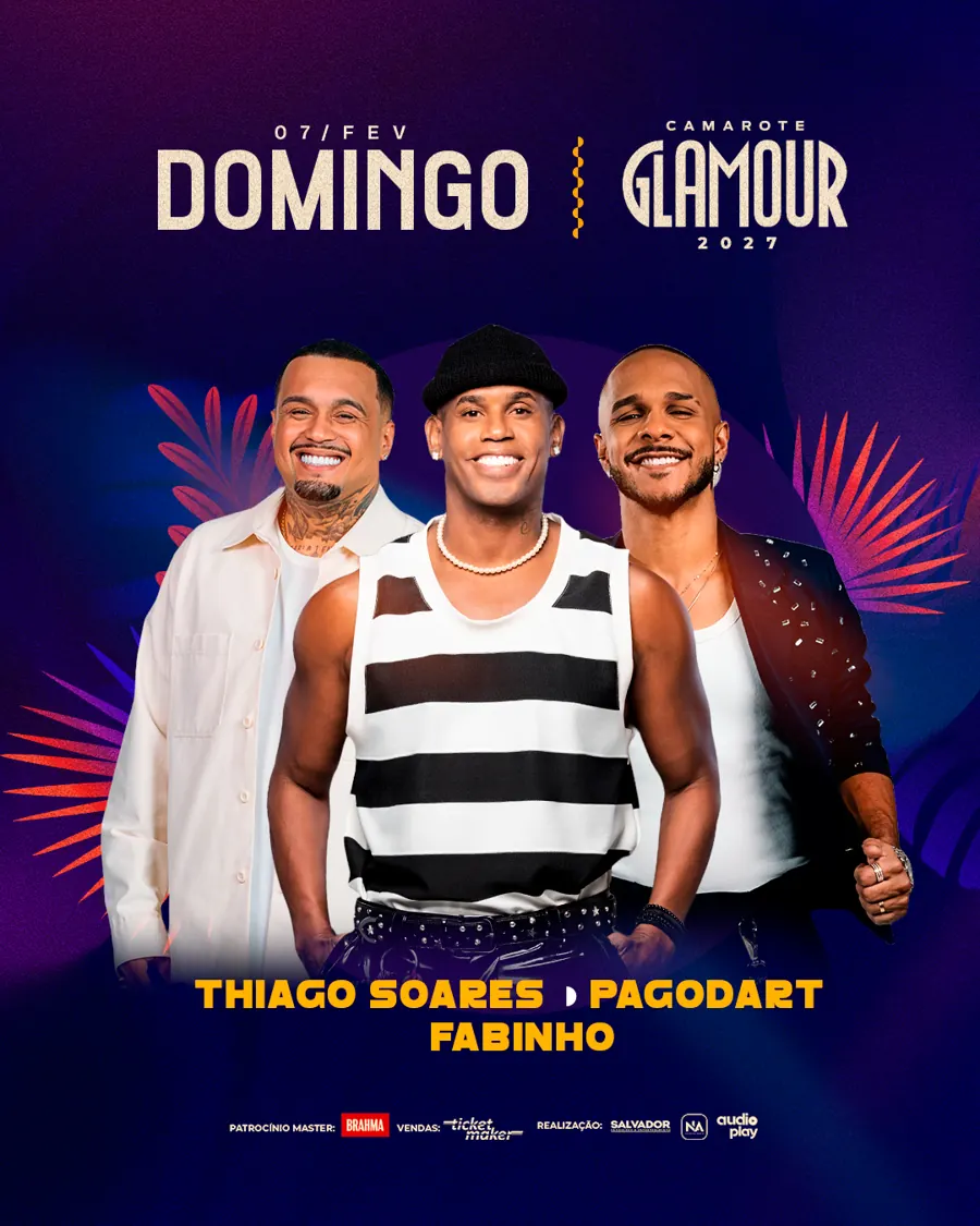 Domingo: Thiago Soares, Fabinho e Pagod'art
